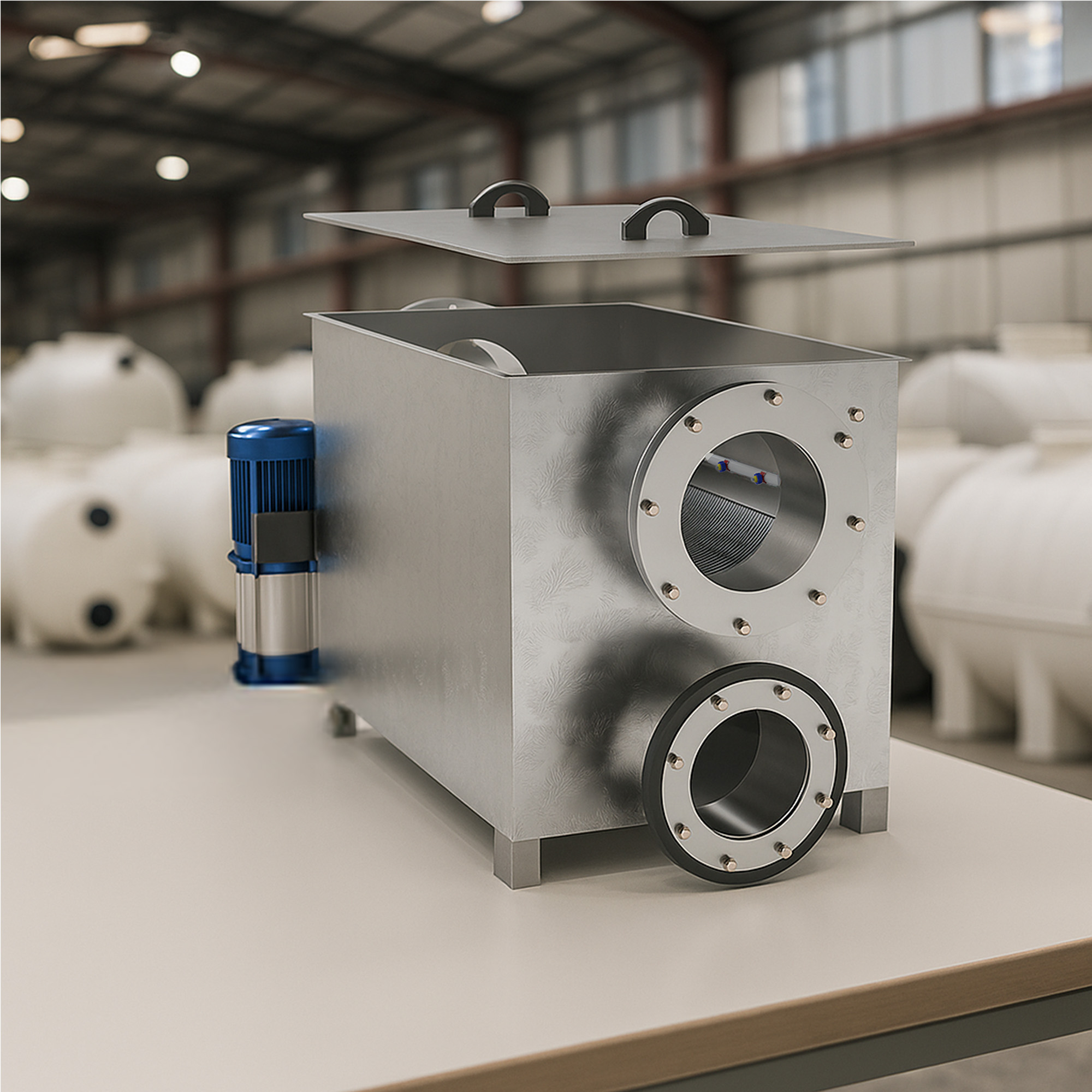 YFAK Paslanmaz 0253N Basınçlı Nozzle Yağmur Suyu Filtresi - Görsel 2