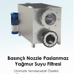 YFAK Paslanmaz 0153N Basınçlı Nozzle Yağmur Suyu Filtresi